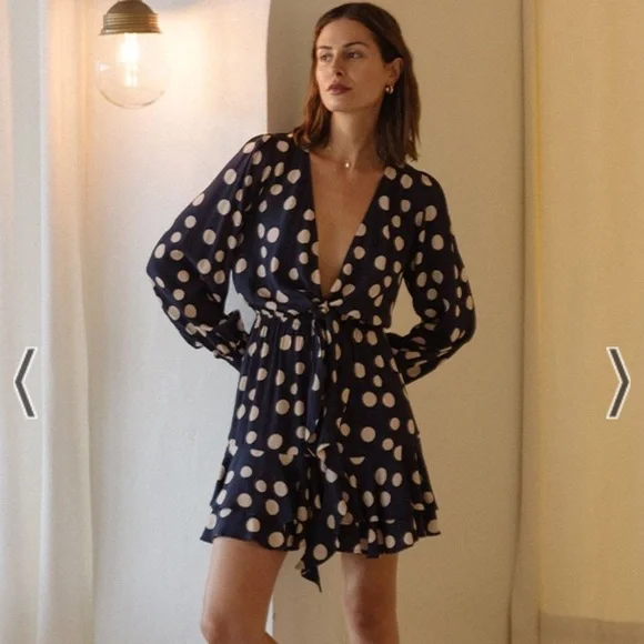 Kivari | Dresses | Kivari Penelope Tie Front Mini Dress | Poshmark